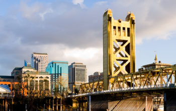 The Tower Bridge in Sacramento, California